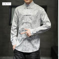 Load image into Gallery viewer, [BITIWO Series]★China style shirt★ Men's 6color tops Dragon crest large size black white blue silver yellow red thin
