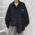 Load image into Gallery viewer, [Tetsusho Series]★Shirt★ 2color Tops Plaid Unisex Men's Large Size Blue Black
