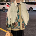 Load image into Gallery viewer, [Doon Series] ★Chinese-style stadium jacket★ Jacket, outerwear, Sukajan, lace, embroidery, unisex, black, beige, black
