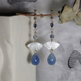 Load image into Gallery viewer, [Minami Xiaoji---Namicho Series] ★China style earring★ Pair of earrings or earrings, ladies, cute, blue
