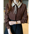 Load image into Gallery viewer, [MILA Series]★Shirt★ 2color Tops Ladies Corduroy Fashion Coffee Color Apricot
