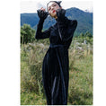 Load image into Gallery viewer, [Big Blue Dragon Series] ★China style dress★ Velvet changeover slimming black black slit
