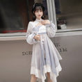 Load image into Gallery viewer, [Dust, smoke, clouds, dreams --- Beautiful Lantern Series] ★Chinese-style set★ One-piece dress + outerwear Chinese clothing Hanfu one-piece dress Original Cute
