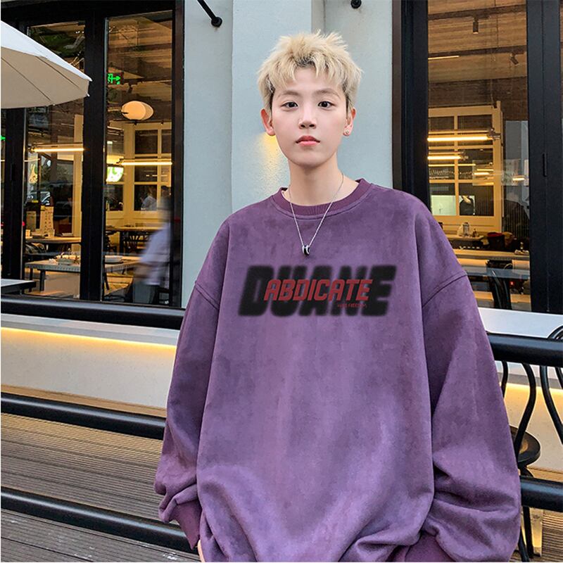 [NANSHI series] ★Tops★ 4color sweatshirt long sleeve unisex men's black purple beige red