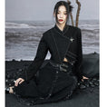 Load image into Gallery viewer, [Da Qinglong Shu Series] ★China style skirt★ Denim skirt bottoms slimming fashion long skirt
