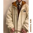 [PPDJ Series] ★Coat with cotton insert★ 2color outer winter coat unisex men's large size fake layered