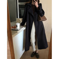 Load image into Gallery viewer, [ZHENMANZI series] ★Trench coat★ 2color long length coat outerwear for improving temperament, commuting, dating
