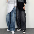 Load image into Gallery viewer, [MGJM Series]★Denim Pants★ 2color Pants Bottoms Unisex Men's Casual Street Blue Black
