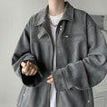 Load image into Gallery viewer, [TIAOTA series]★Jacket★ 3color outerwear unisex men's green black gray suede
