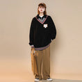 Load image into Gallery viewer, [Fujiiman Series]★Sweater★ 2color Tops Unisex Men's Faux Layered Black Beige
