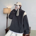 Load image into Gallery viewer, [Pvpvpv Series] ★Tops★ 3color Fleece lining Unisex Men's Black Beige Dark Gray Casual
