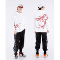 Load image into Gallery viewer, [Machiha clan series]★China style hoodie★ 2color black or white gold phoenix red phoenix embroidery stylish unique unisex men's
