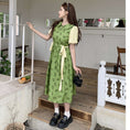 Load image into Gallery viewer, [Dong Xiaojie Series]★China style dress★Floral pattern dress Switchable Cute Large size Green Green
