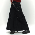 Load image into Gallery viewer, [LadyGhost Series]★Skirt★ Long skirt, slimming, casual, design, cool, black
