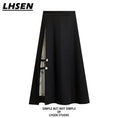 Load image into Gallery viewer, [LHSEN Series] ★China style skirt★ Bottoms Designed Easy to match Black Retro
