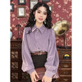 Load image into Gallery viewer, [Misslin Fashion Series]★Shirt★ Tops Elegant Design Cute Purple Purple S M L XL
