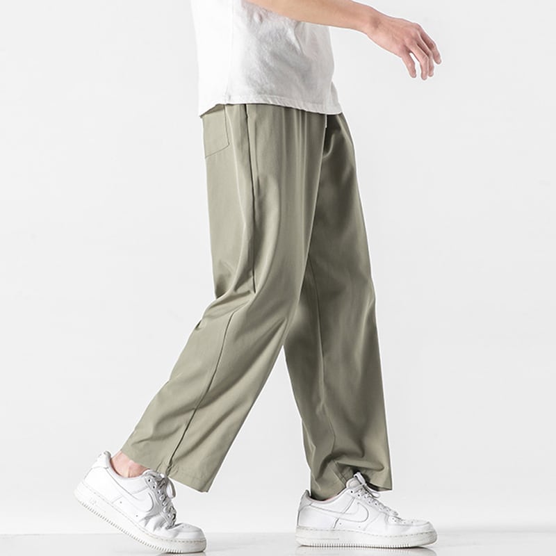 [BIGEMAN Series] ★Casual Pants★ 4color Nine-quarter-length Bottoms Pants Unisex Men's Large Size Plain Spring/Summer