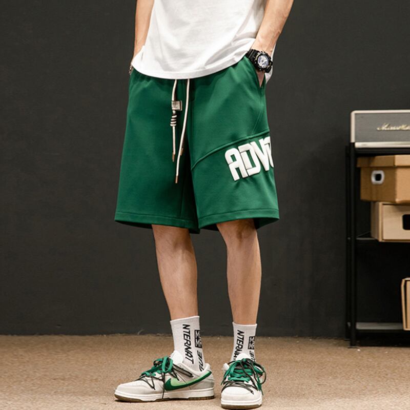 [BIGEMAN Series] ★Shorts★ 4color Bottoms Short Length Pants Unisex Men's Large Size Black Green Beige Brown