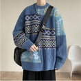 Load image into Gallery viewer, [PPG Series]★Sweater★ 3color Tops Unisex Men's Ethnic Black Apricot Blue
