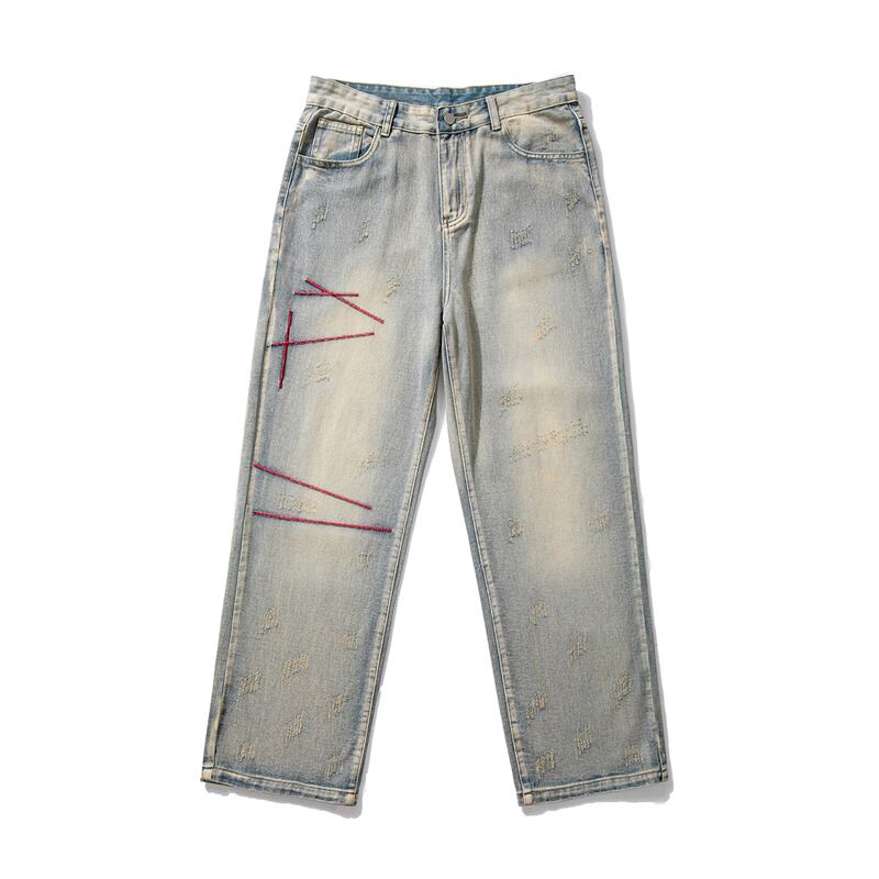 [TIAOTA Series]★Denim Pants★ 2color Pants Bottoms Unisex Men's Retro Spring Clothes Easy to Match