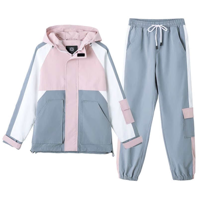 [EVAK series]★Setup★ 3color jacket + pants top and bottom set 2-piece set Color scheme Stylish Casual