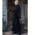 Load image into Gallery viewer, recommendation! [Da Qinglong Shu Series] ★China style skirt★ PU black, long length, slimming, easy to match, high waist
