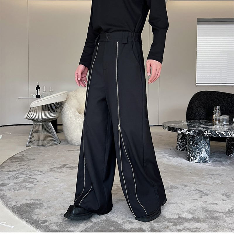 [Image Series] ★Casual Pants★ 2color Bottoms Unisex Men's Black Gray Loose