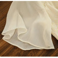 Load image into Gallery viewer, [Daughter fish series] ★China dress★ One piece dress lace chiffon switching beige cute
