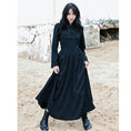 Load image into Gallery viewer, [Da Qinglong Shu Series] ★Chinese style dress★ Long length Chinese clothing Original Black Black Improves your temperament
