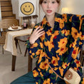 Load image into Gallery viewer, [YOUZI Series]★Shirt★ Tops Oil Painting Style Floral Pattern Sunflower Loose Retro Commuting Date Women's
