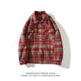 Load image into Gallery viewer, [Satoru Series]★Jacket★ 2color outer plaid pattern unisex men's large size black wine red
