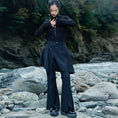 Load image into Gallery viewer, [Daiseiryusu Series]★China style pants★Bottoms Black Black Asymmetrical Cool Original
