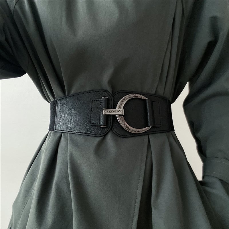 [Yuwei Series] ★Belt★ PU rubber unisex accessory small item black black easy to match fashion