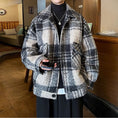 Load image into Gallery viewer, [Leonbinno Series]★Coat★ 2color Outerwear Unisex Men's Large Size Plaid Pattern
