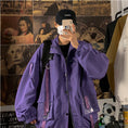 Load image into Gallery viewer, [Teiji series] ★Jacket★ 4color outerwear unisex men's black yellow white purple large size
