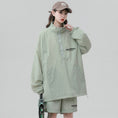 Load image into Gallery viewer, [CHAOMEICHEN Series]★Setup★ 3color outerwear + shorts, unisex, men's sun protection, green, black, fashion
