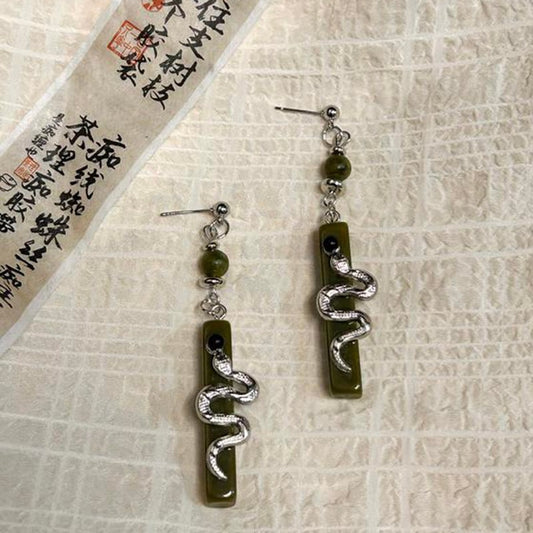 [YFEIFEIE Series]★China style earring★Earring type or earring type Snake accessories for women