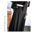 Load image into Gallery viewer, [Kokaisha---Kabunji series] ★China style skirt★ Bottoms Plain Easy to match Black Black S M L XL
