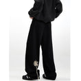 Load image into Gallery viewer, [Mr Bense Series] ★Denim Pants★ Embroidered Bottoms Trousers Unisex Men's Simple Black
