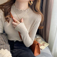 Load image into Gallery viewer, [XIXI Series]★Knit Tops★ 6color Tops Cute Simple High Neck Black White Easy to match
