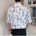 Load image into Gallery viewer, [OUMULONG Series]★Shirt★ Tops 2color Unisex Men's Short Sleeve Shirt Print Summer Clothes
