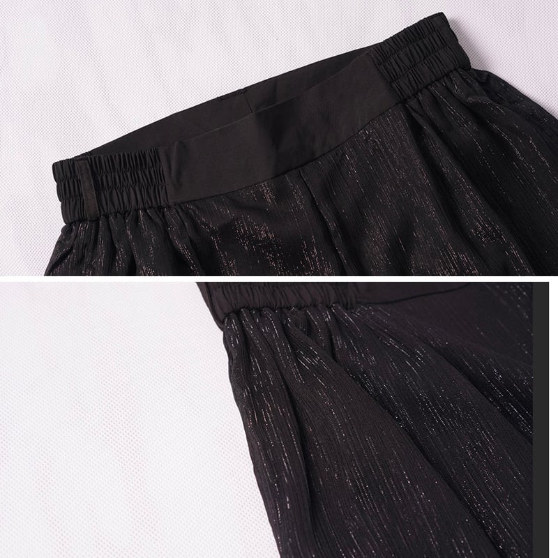 [Kyodo Series] ★China style gaucho pants★ Wide pants, unisex, couple clothes, men's, embroidery, dragon, elastic waist