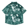 Load image into Gallery viewer, [51XIHA Series]★Shirt★ 2 Color Tops Unisex Floral Print Summer Short Sleeve Green Green Summer ML XL
