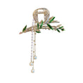 Load image into Gallery viewer, [Lost flower series] ★Chinese style hair ornament★ Old-fashioned Chinese clothes Improves temperament Fringe Bamboo Green Accessories
