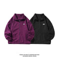 Load image into Gallery viewer, [BIGEMAN Series]★Jacket★ 2color outerwear unisex men's black purple simple black purple
