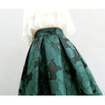 Load image into Gallery viewer, [Komii Series]★Skirt★ 2color Green Rose Bottoms Floral Skirt Circular Skirt Green Ladies
