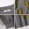 Load image into Gallery viewer, [Escaped Earth Series]★Sweater★ 2color Unisex Men's Knit Tops Gray Black Gray ML XL 2XL
