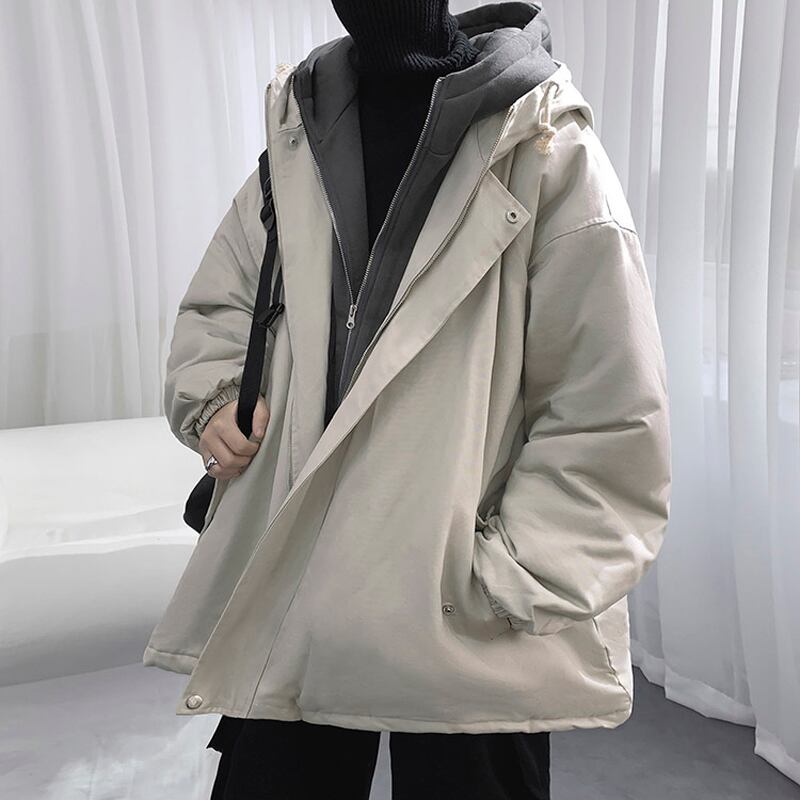 [Leonbinno Series] ★Winter Coat★ 3color Thick Warm Unisex Men's Cold Protection Faux Layered Fashion