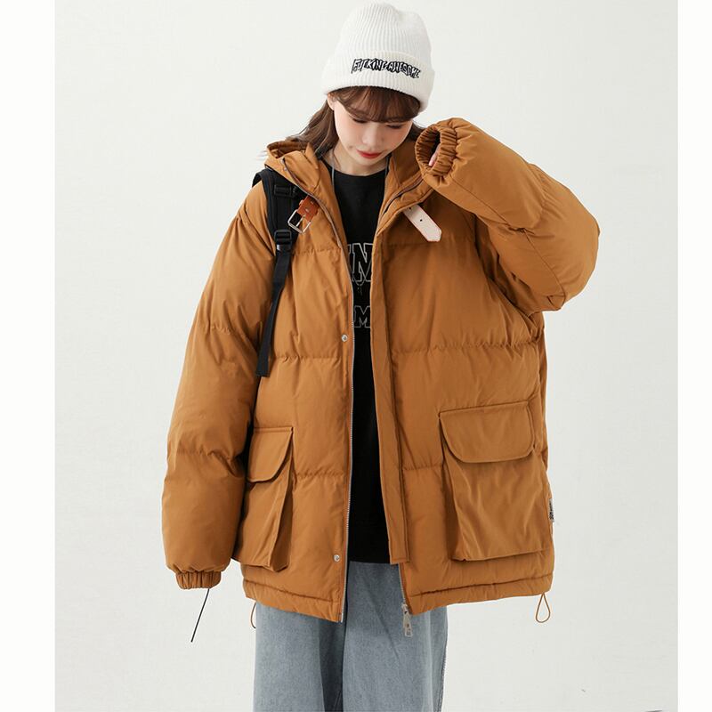 [Suikoishi Series] ★Winter coat★ Cotton coat outerwear 2color Unisex Men's Brown Navy ML XL 2XL