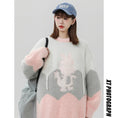 Load image into Gallery viewer, [Fujiiman Series] ★Sweater★ 3color Knit Tops Cartoon Dragon Unisex Men's Black Red Pink New Year
